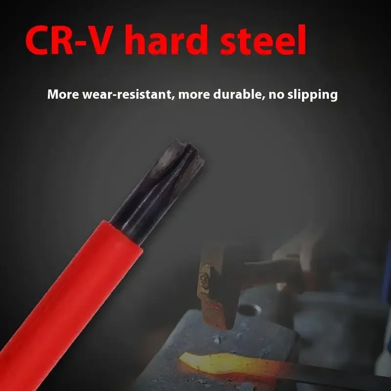 Insulated Screwdriver For Electrician Maintenance Hand Tools Multifunctional Electrician Cross Slotted Bits Magnetic Screwdriver