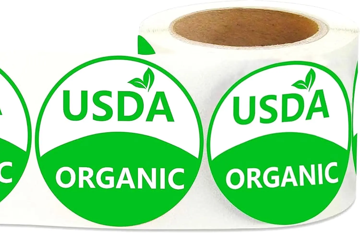 USDA Organic Labels 3/4 Inch Round Circle Food Rotation Rotating Adhesive Stickers for Retail Packaging Sticker 1000Pcs