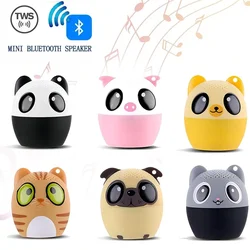 Car Bluetooth Speaker Mini Animal Wireless Small Speaker Portable Music Subwoofer Column Bass Stereo Player Speaker Christmas