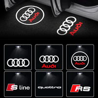 For Audi Quattro A3 A4 A6 A5 Q5 A1 Q7 S1 RSQ3 RSQ8 RS3 2pcs Laser Projector Ghost Shadow LED Car Door Welcome Light Car Styling