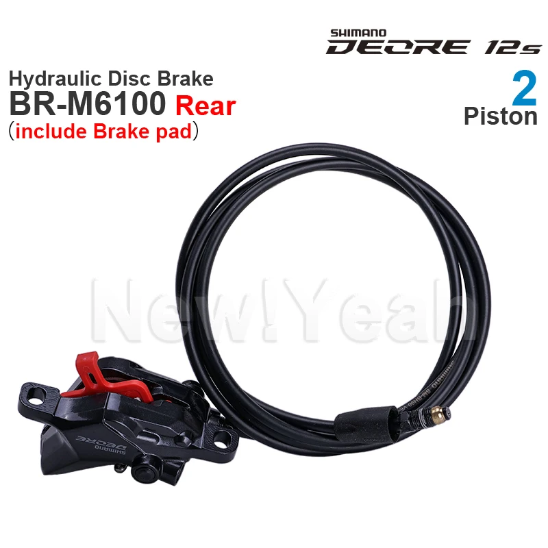 SHIMANO DEORE M6100 M6120 Hydraulic Disc Brake 2 / 4-Piston  M6100 Brake Lever  M6100  M6120 Brake Caliper Parts