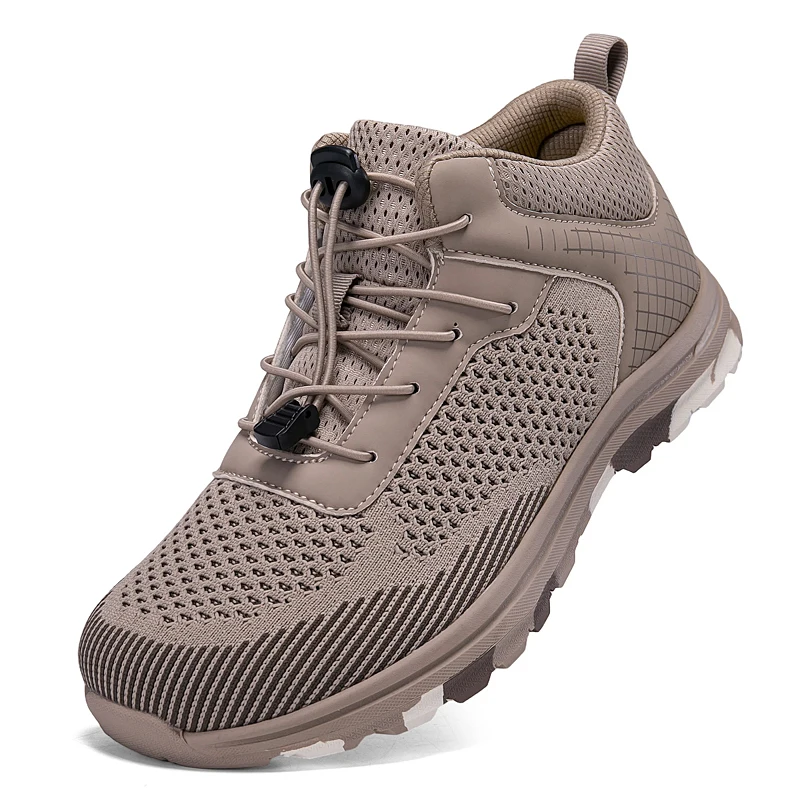 

Aguorrl Non-slip Men Hiking Shoes Breathable Outdoor Wear Resistant Splashproof Climbing Men Sneaker Tourism Mountain Shoes