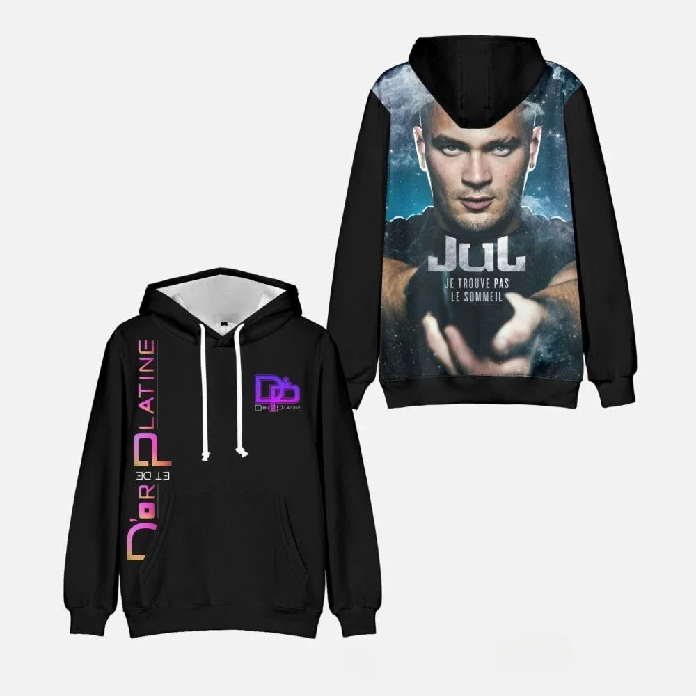 

Rapper JuL C'est Pas Des Lol Rapper JuL Oversized Women/Men Hoodie Sweatshirt Streetwea Pullover Hooded Jacket Outerwear