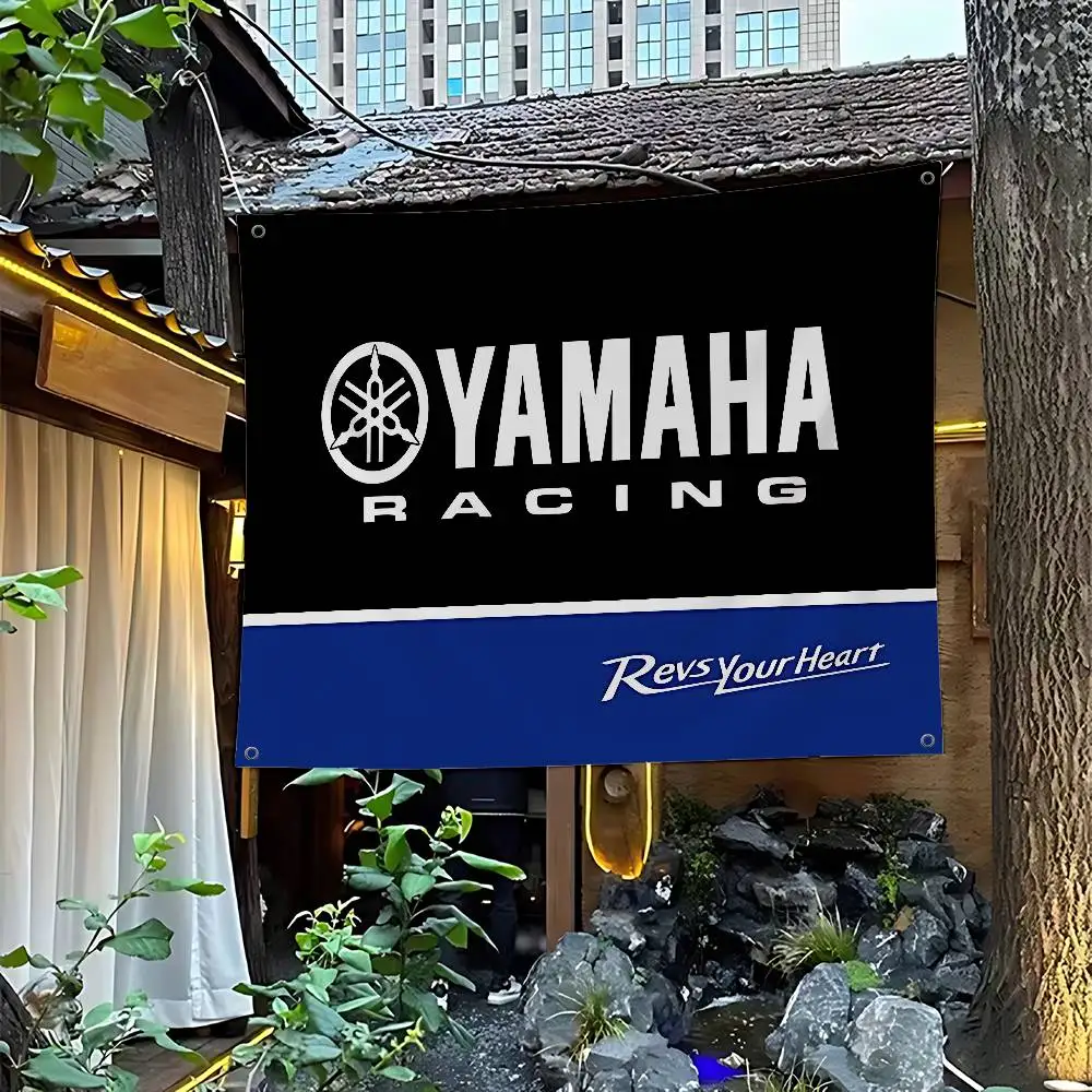 Motorcycle Racing Y-Yamaha Anime Chart Flag For Living Room Home Dorm Decor Art Home Decor Banner