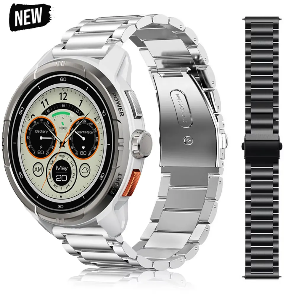 Pulseira de Metal para Haylou Solar Ultra/Solar 5/Solar Neo, Pulseira de Negócios de 22mm para Xiaomi Watch S4 Sport S3/S5