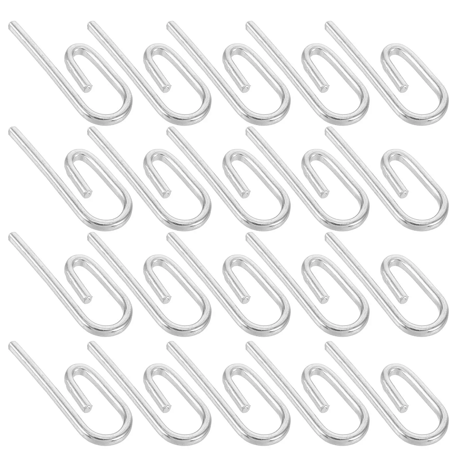 50Pcs Heavy Duty Metal Curtain Hooks Drapery Hook Pins for Pleated Curtains Office Bedroom Living Room Bathroom Window Door