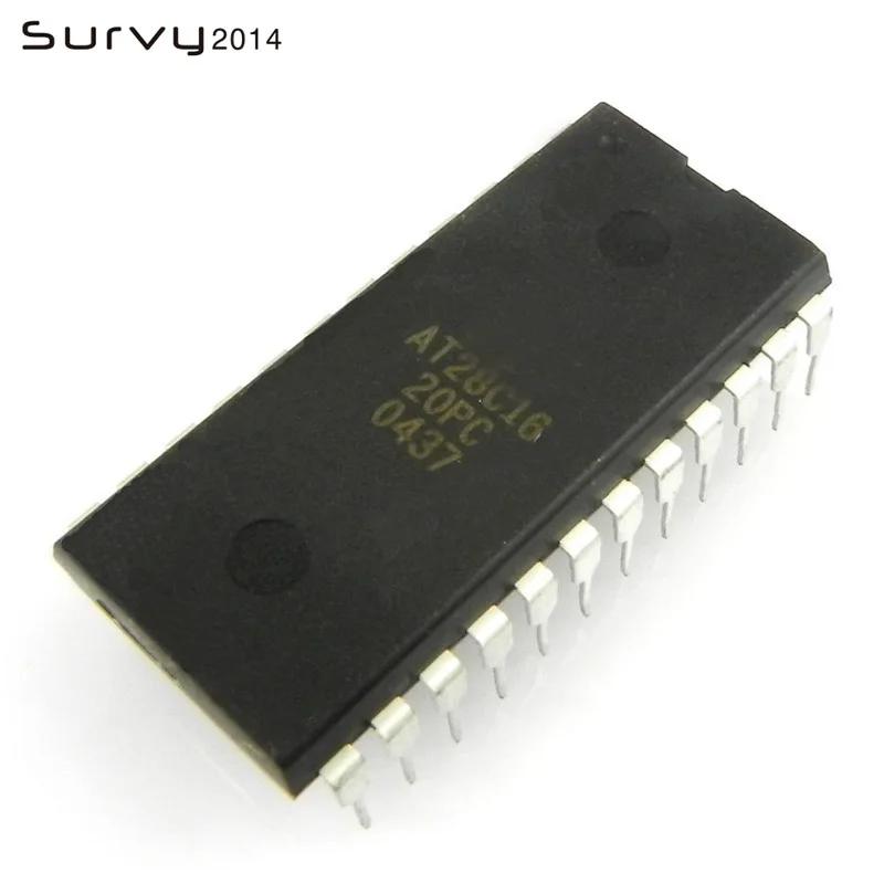 1/5PCS AT28C16-20PC AT28C16 20PC 28C16 8K x 8 EEPROM DIP-24 diy electronics