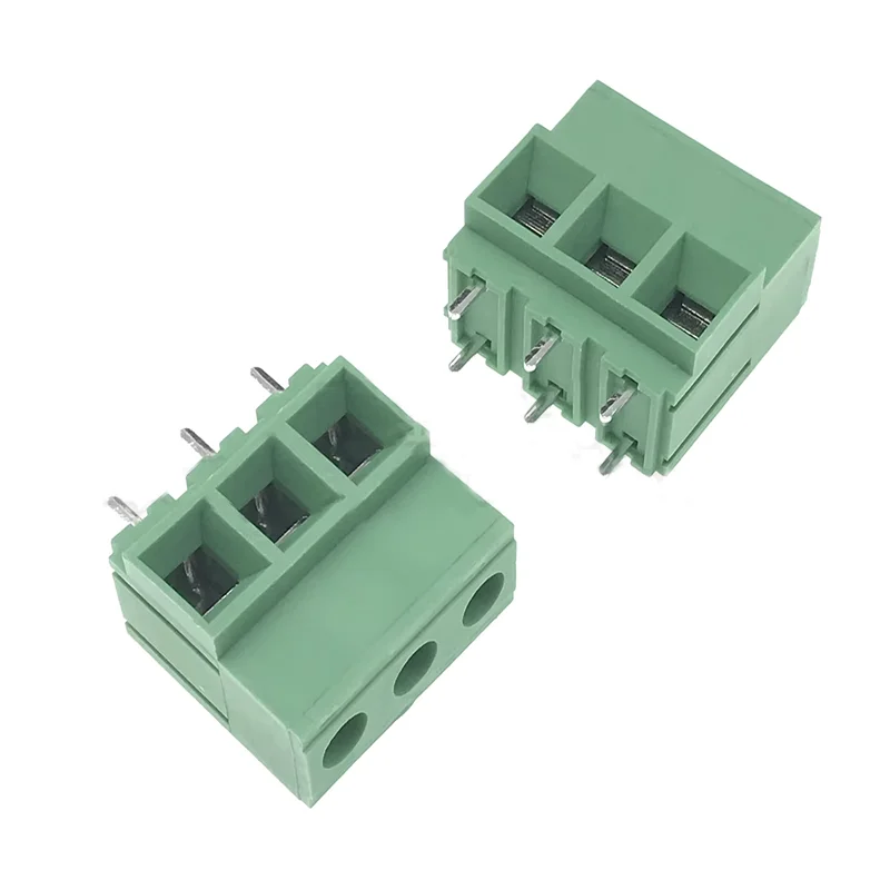 Eco-friendly cobre parafuso PCB Terminal, verde, preto, 2P, 3P, DG, KF135T-10.16 mm