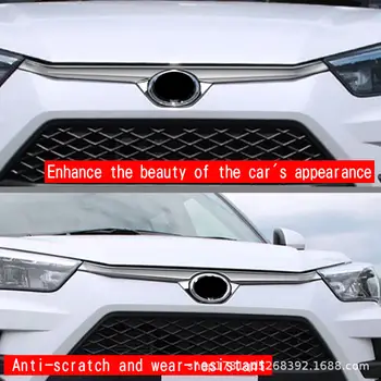 Pro Toyota Raize 2020-2023 ABS lesklý karbonový přední nárazník, středová mřížka, kryt kapoty, síťovina 10 nejlepší prodej Zvýšený nárazník Toyota - №5