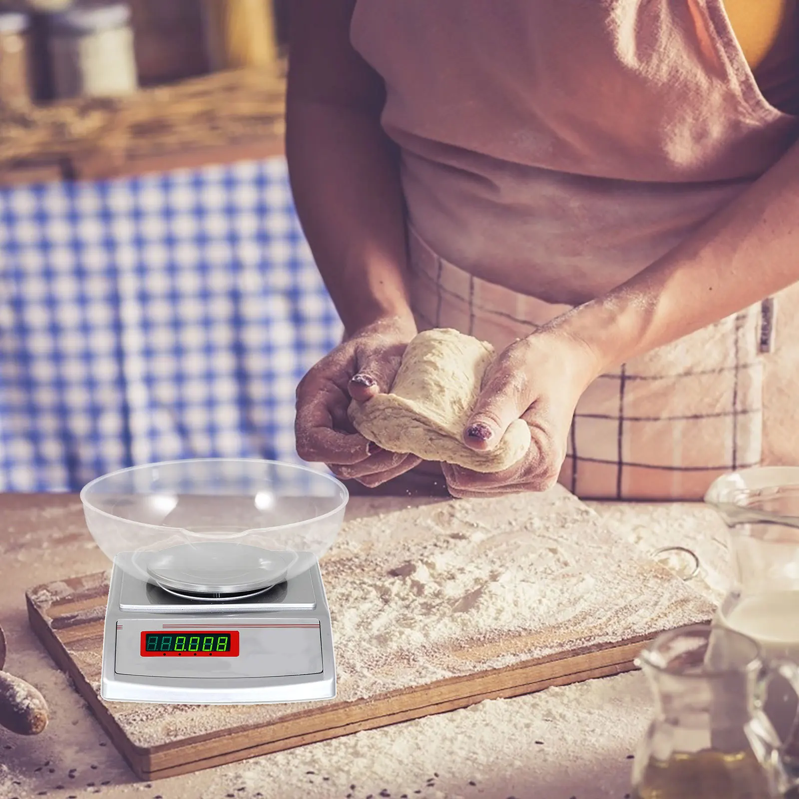 

Kitchen Scale Tray Lightweight Reusable Plastic Weighing Pan For Food Powder Liquid Baking Digital Gram Scale Scales Pan For