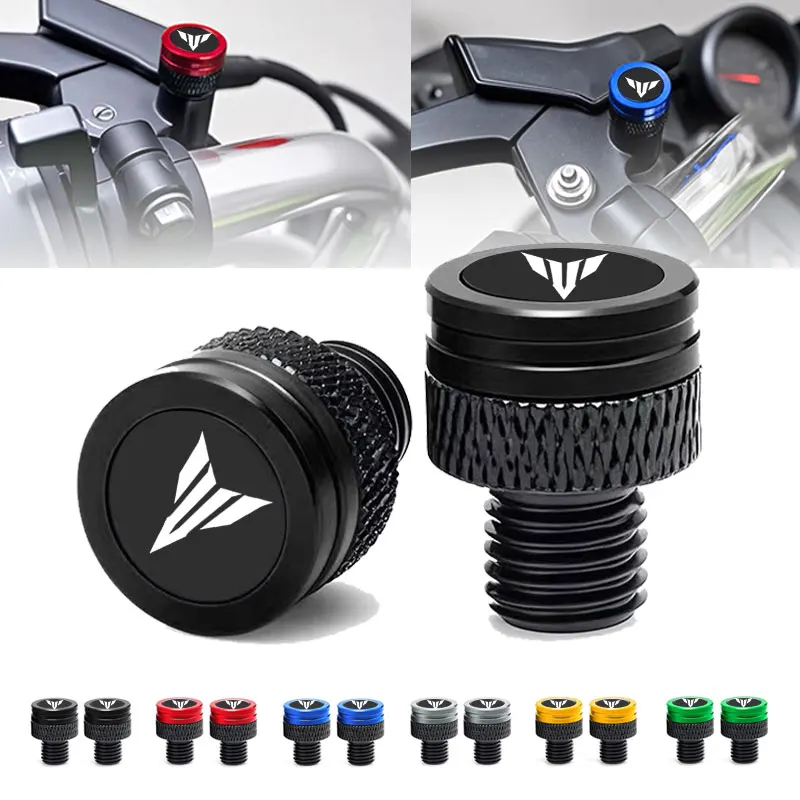 For Yamaha MT07 MT09 MT10 MT15 MT 07 09 10 SP FZ09 FZ07 Motorcycle Accessories M10*1.25 Rear Mirror Hole Plugs Screw Bolts Cover