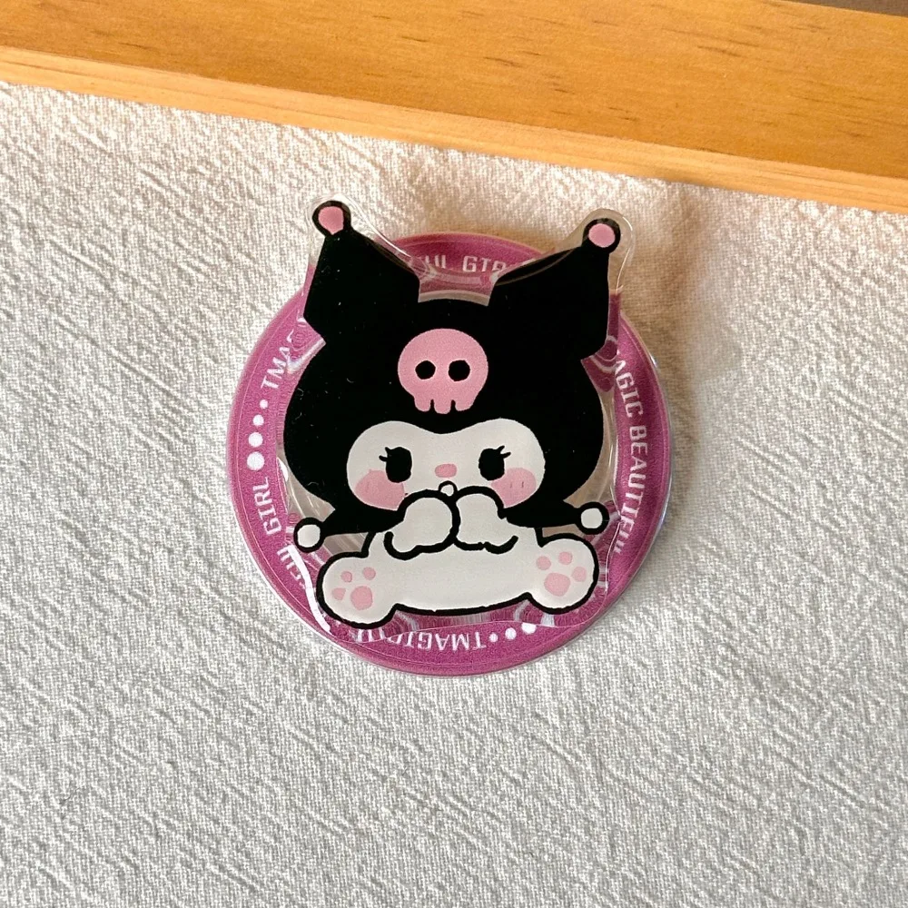 سانريو Kawaii مرحبا كيتي كورومي حامل قابل للتوسيع حامل قابل للطي Magsafe PopSockets المغناطيسي آيفون لوسادة Griptok