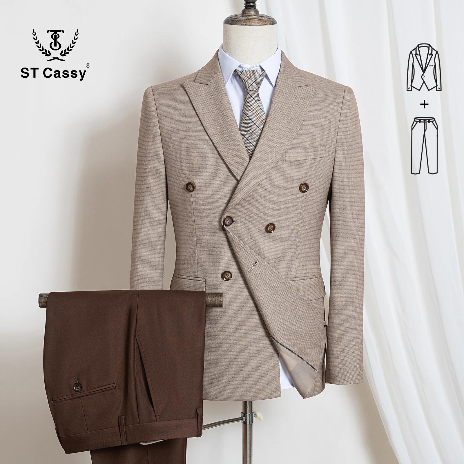 khaki 2-pcs set