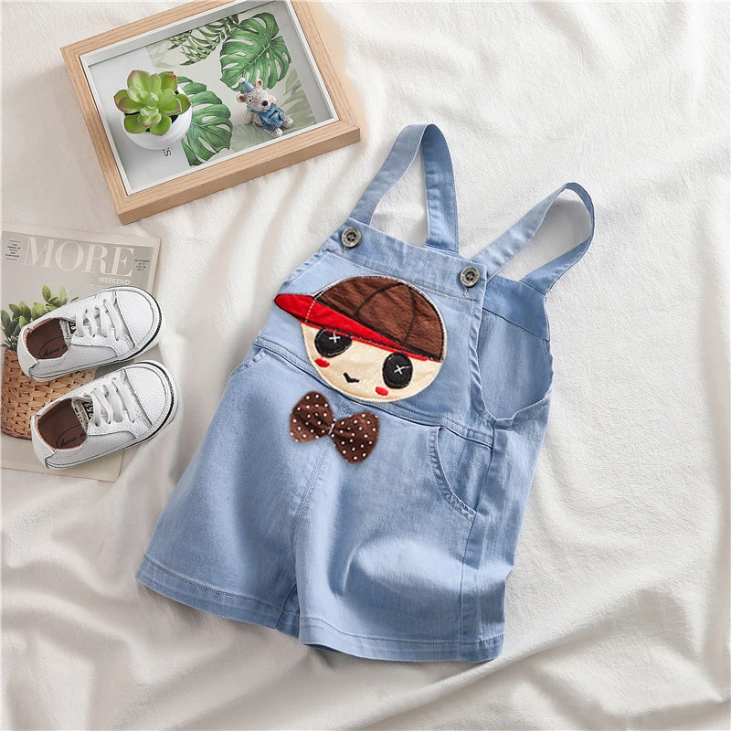 

IENENS Summer Kids Baby Boys Jumper Pants Denim Shorts Jeans Overalls Toddler Infant Girl Playsuit Clothes Clothing Trousers