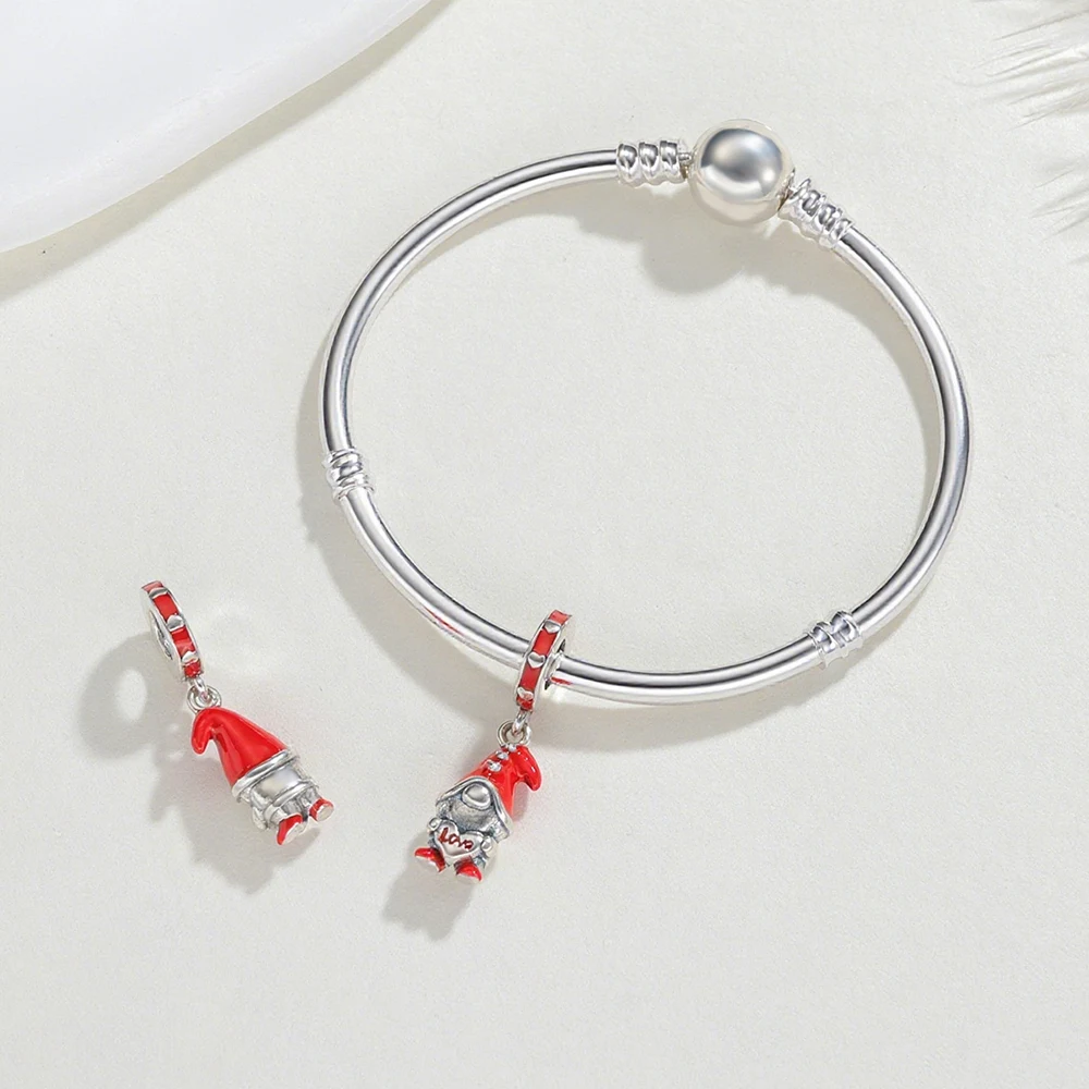 2025 925 فضة حلية قزم الخرز صنع المجوهرات الأساور الأصلية هدايا مجوهرات الأزياء في عيد الحب #3