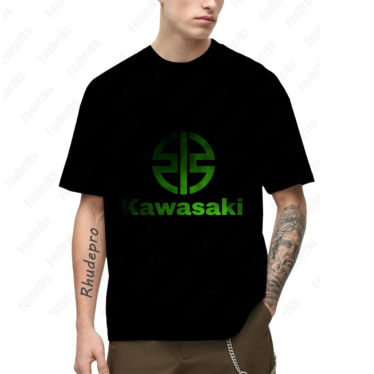 New All-match Kawasakis Motorcycle Short-sleeved T Shirt For Men And Women Racing Fans T-shirt Cycling Half-sleeved Clothes