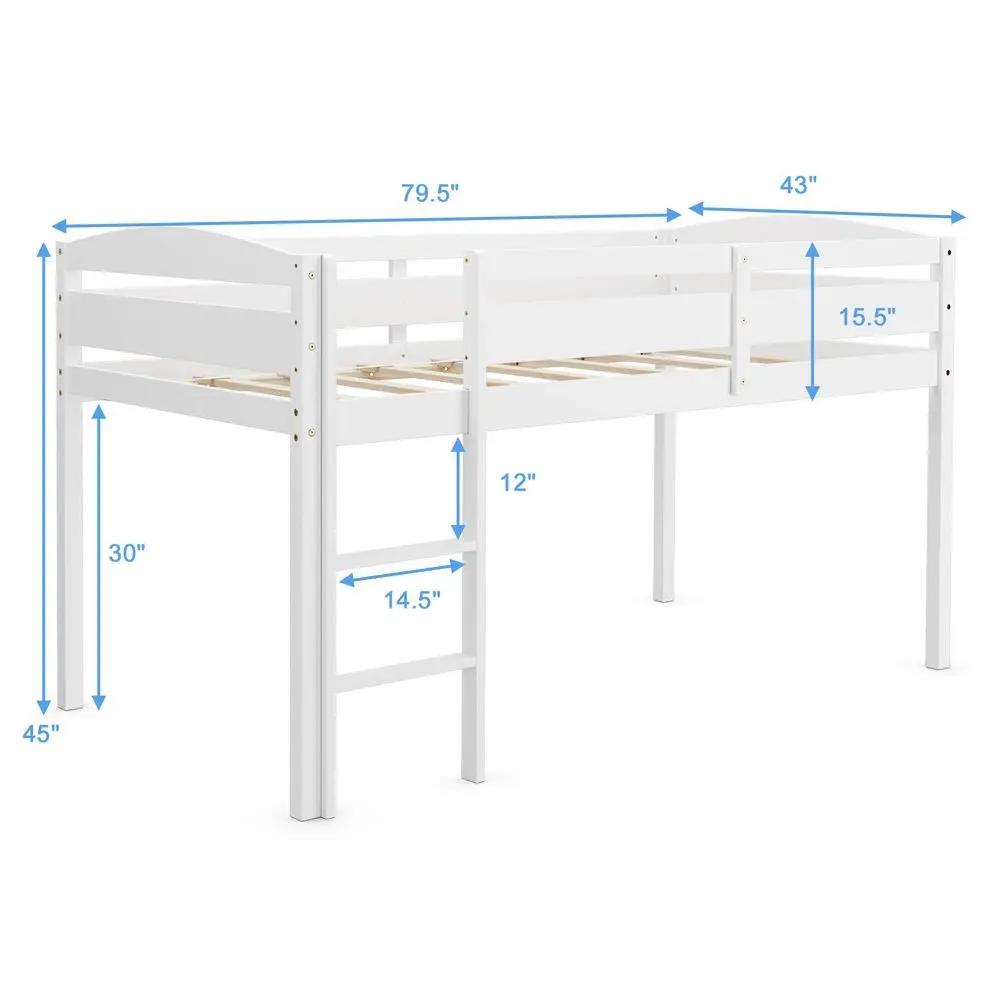 Twin Loft Bed, Soli…