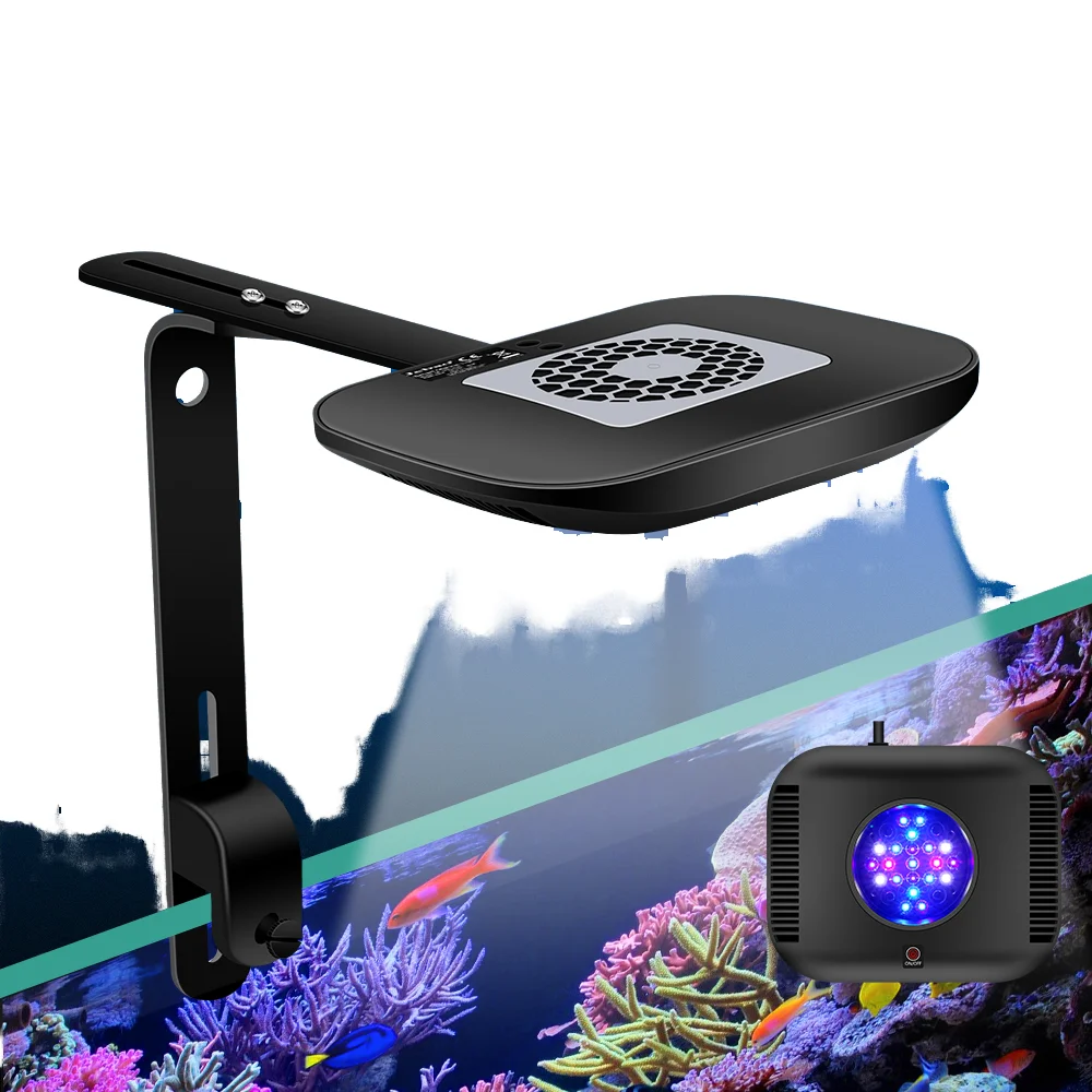 WiFi-Controlled 100W Plastic LED Lighting For Eco-Friendly Aquariums Salt Water Corals Reef Growth Fish Tank Dimming Application