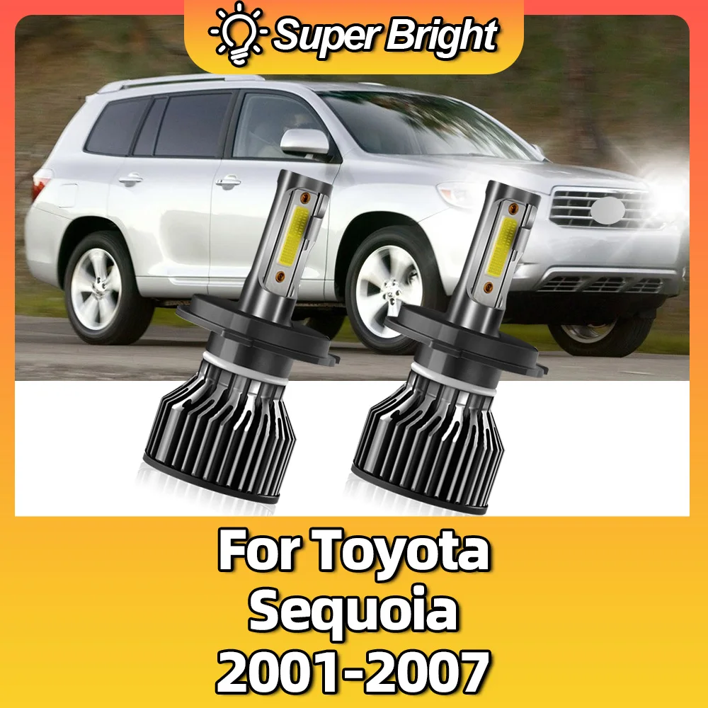 10000LM LED 100W Car Headlights Auto 6000K White Lights High Power Lamps For Toyota Sequoia 2001 2002 2003 2004 2005 2006 2007