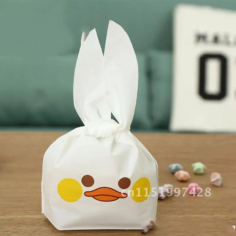 10 Cute Bunny Duck Packaging PCS Cookie Candy Rabbit Long Ear For Sweets Party Goodie Packing Wedding Cake Bags Gift Bag Present