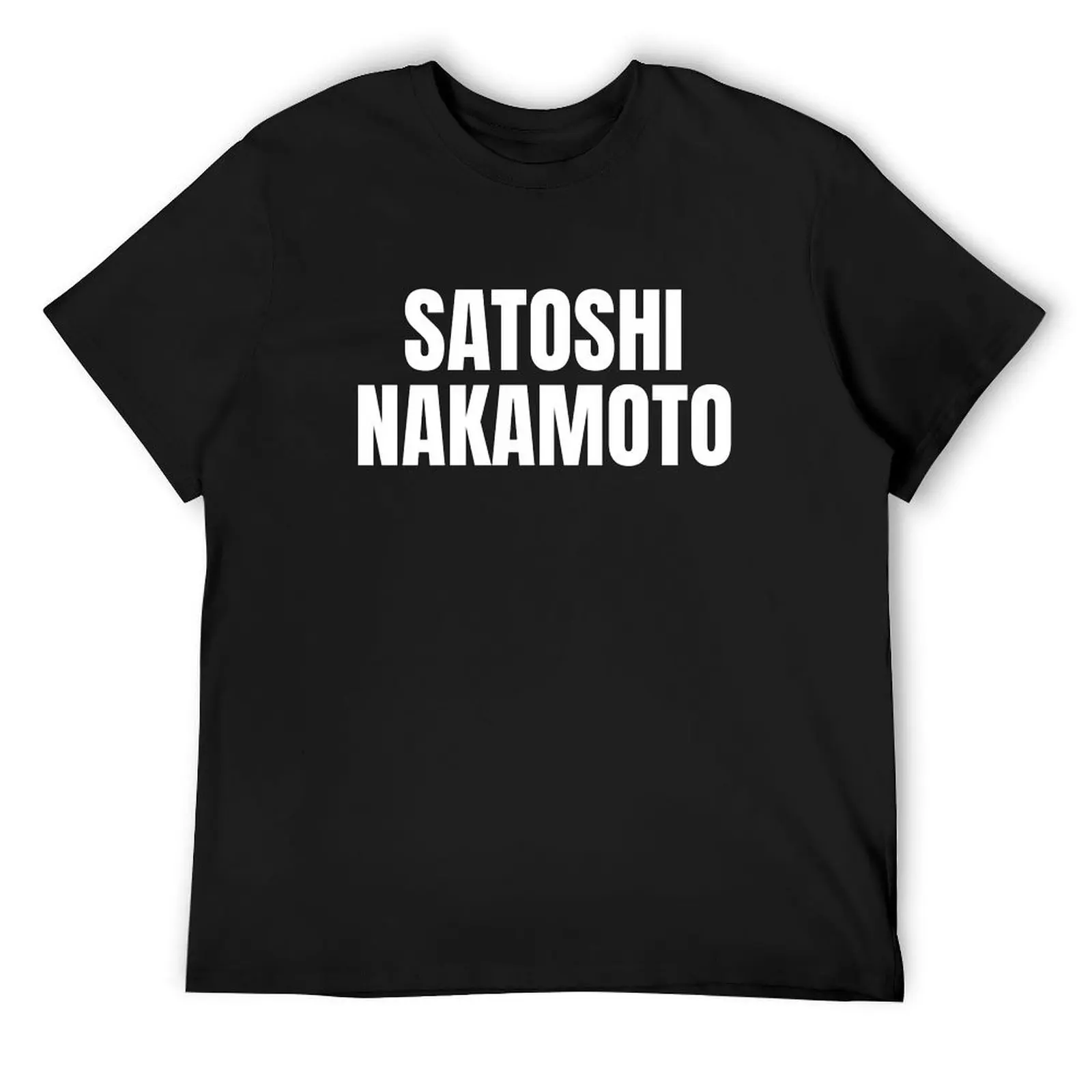 Satoshi Nakamoto Hat T-Shirt man clothes graphics cotton graphic tees men clothing