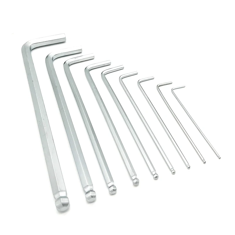 Portable Professional Nine Sizes of Allen Wrench Sets Hex Key 1.5mm 2mm 2.5mm 3mm 4mm 5mm 6mm 8mm 10mm