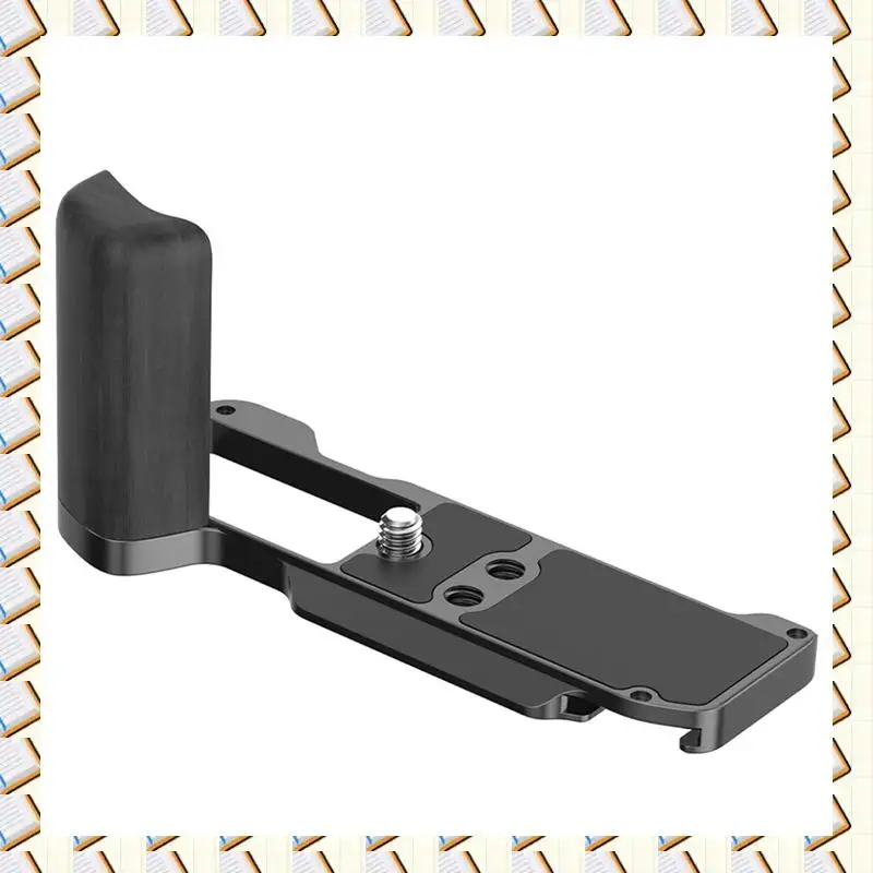 A14M For Fuji XM5 Quick Release L Plate Camera Wooden Handle Wood Grip Arca Swiss Tripod Mount Camera Accessories