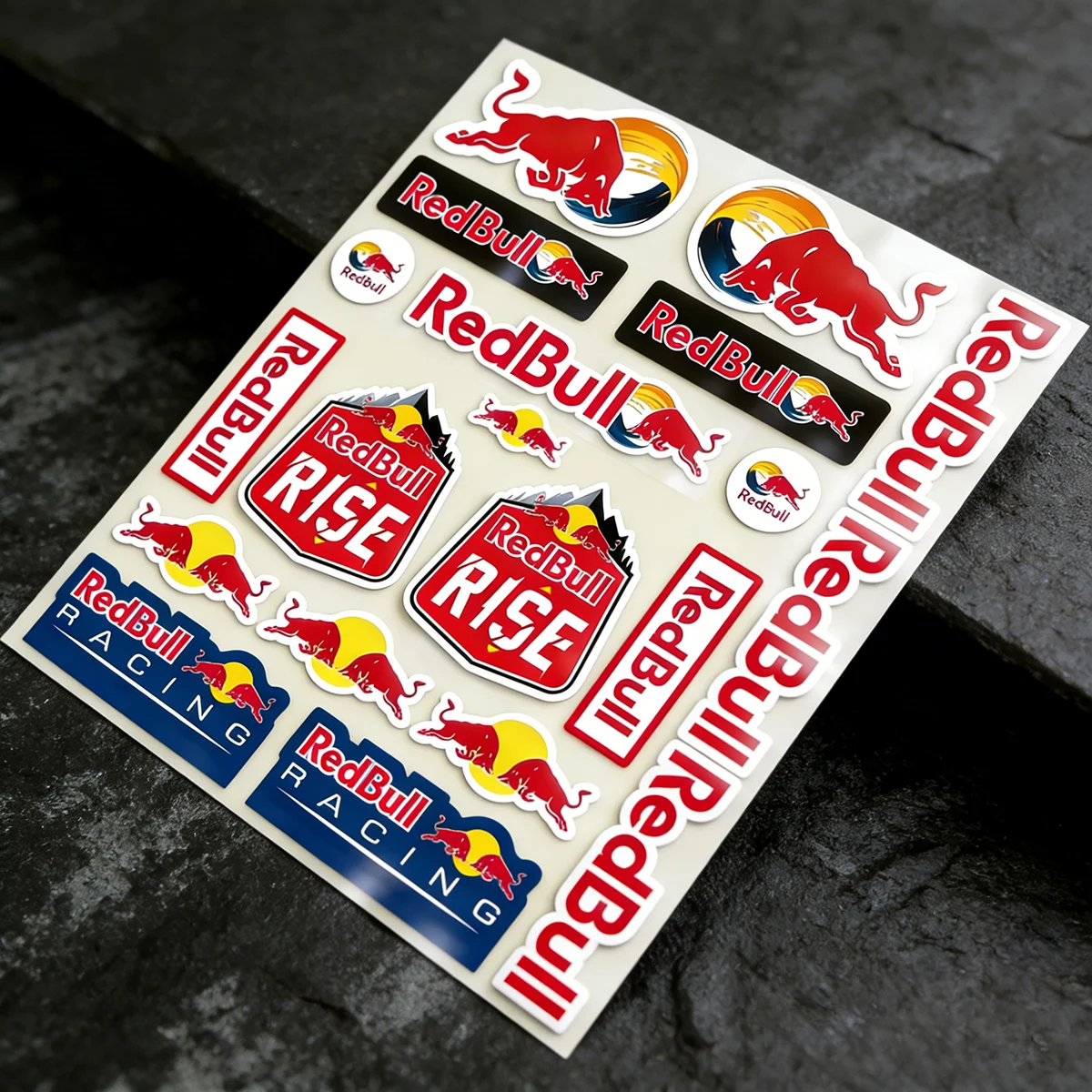 

Red Bull Reflective Motorcycle Racing Sticker Decal Logo for Front Rear Fender