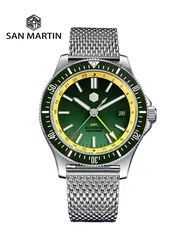 San Martin Original Design 41mm GMT Dive Watch NH34 Automatic Mechanical Quick Release Bracelet Waterproof 200m Luminous SN0119