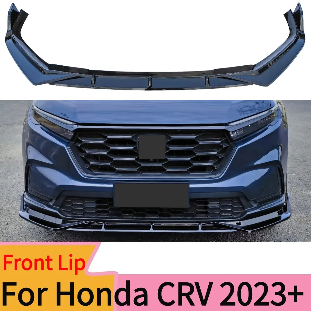 Für Honda CRV 2023-2025 Hochwertiges Tuning-Zubehör Schwarzer Carbon-Frontspoiler Luftleitblech Schutz