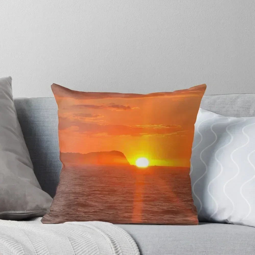 Tropical Sunset Throw Pillow Bed pillowcases bed pillows pillow
