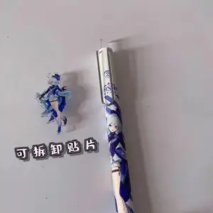 Genshin Impact-Karikatür Akrilik, Jel, Kalem, Oyun Jeli, Jel Kalem, Focalors Kaynaktan Furina, Wriothesley, Neuvillette, Lyney O, Bu, 6 adet 6 Büyük satış, genshin etkisi, kağıt no. 6