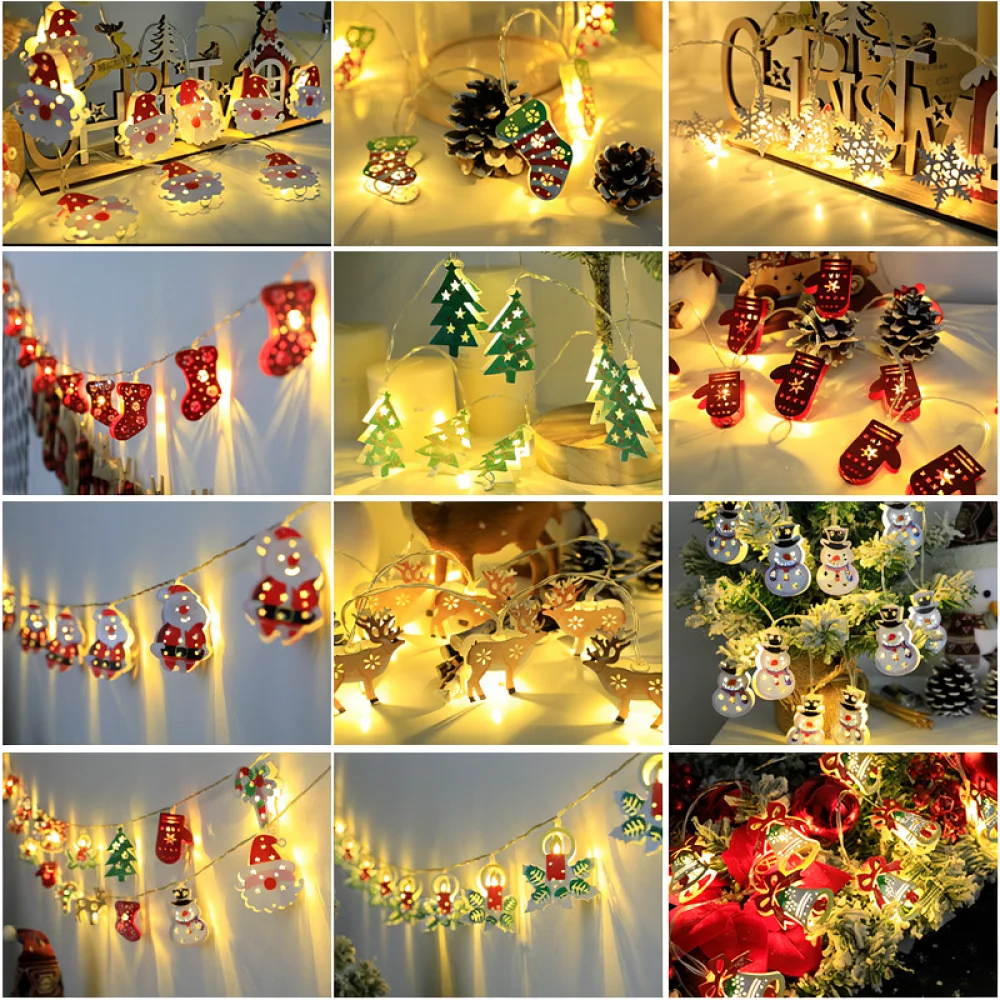 guirlande-lumineuse-de-noel-en-fer-forge-motifs-de-pere-noel-d'elan-et-d'arbre-lampes-led-decoratives-ambiance-festive-pour-la-maison-et-les-fetes