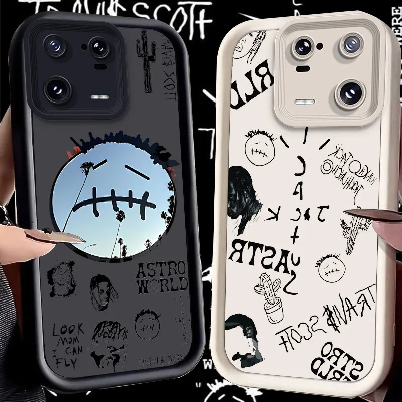 Travis Scott Cactus Jack Case for Xiaomi Mi 14 13 13T 12 12T 11 11T Pro Lite 12X 12S POCO F6 F5 X5 X3 NFC Silicone Cover Funda