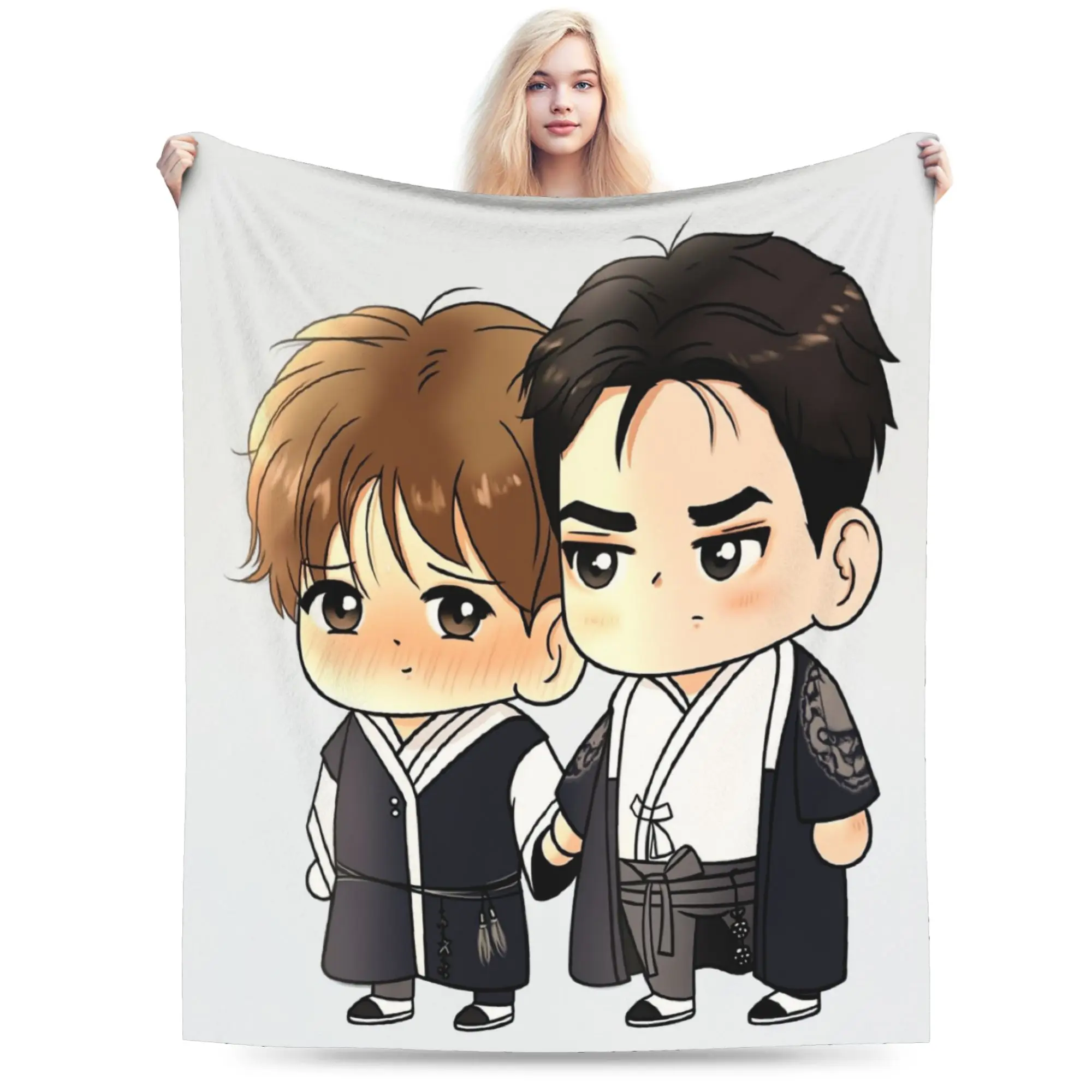 Bl Manhwa Jinx Joo Jaekyung   Plush Blanket Children  Flannel Throw Blanket  Bed Warm Soft Custom Quality Bedspread Gift Idea