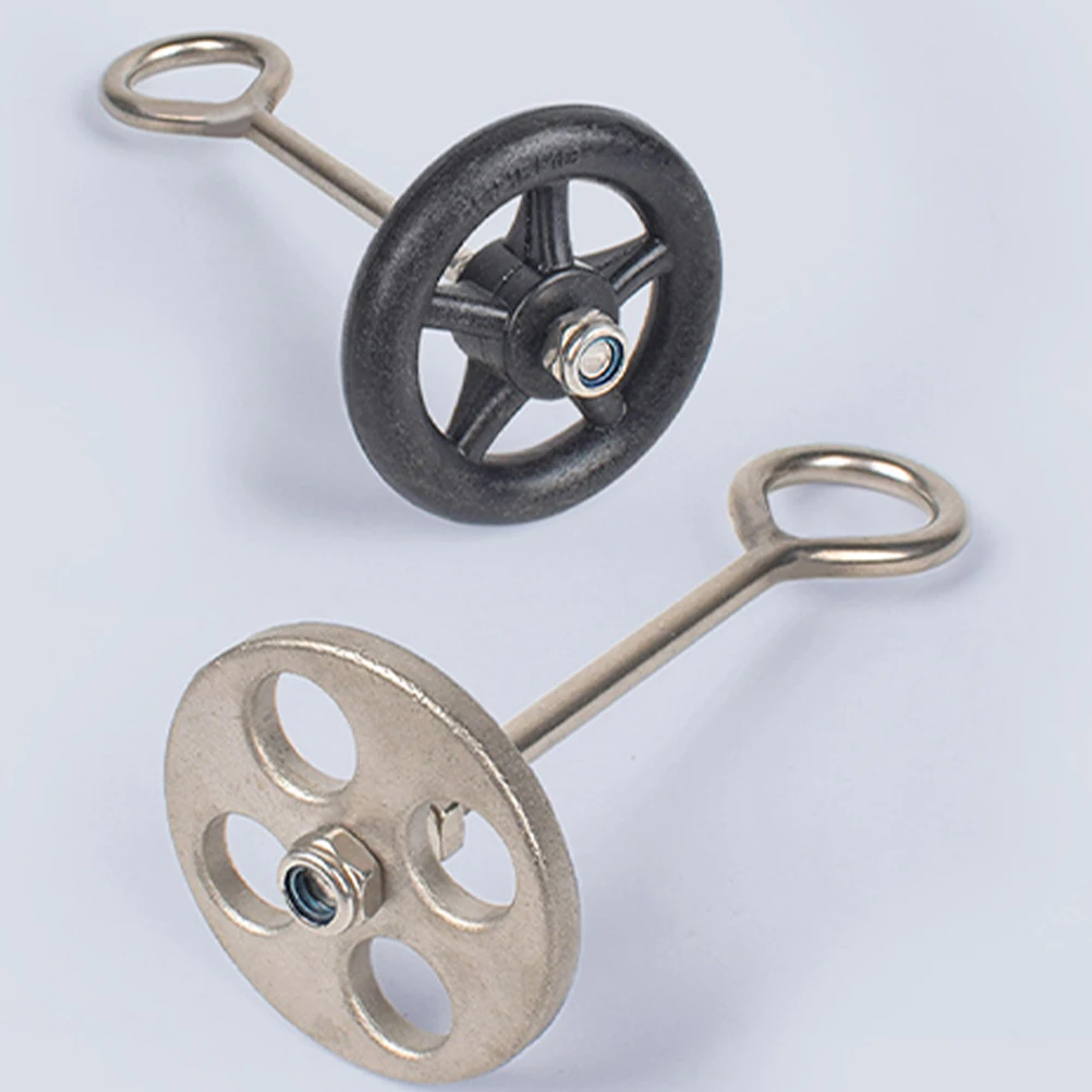 

2pcs Stainless Steel Cattle Nose Ring Traction Buckle Thickened Livestock Ear Tags Durable Nose Tool for Farm Cows