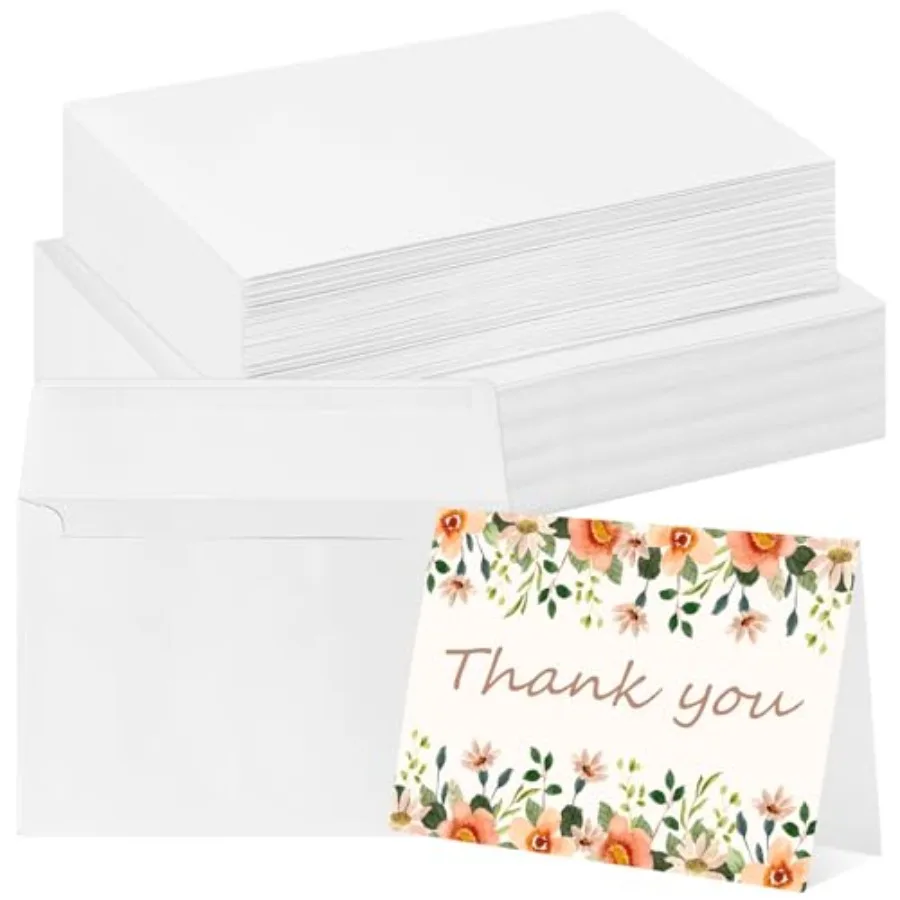 

Sets Watercolor Cards with Envelopes 140 lb/300 GSM Watercolor Paper Cards, 4x6 Inch Blank Foldable Postcards for Greetings, We