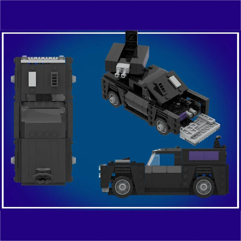 

Popular Anime Model MOC Building Bricks Black Variable Off-Road SUV Modular Technology Gifts Holiday Assemble Children Toys Suit