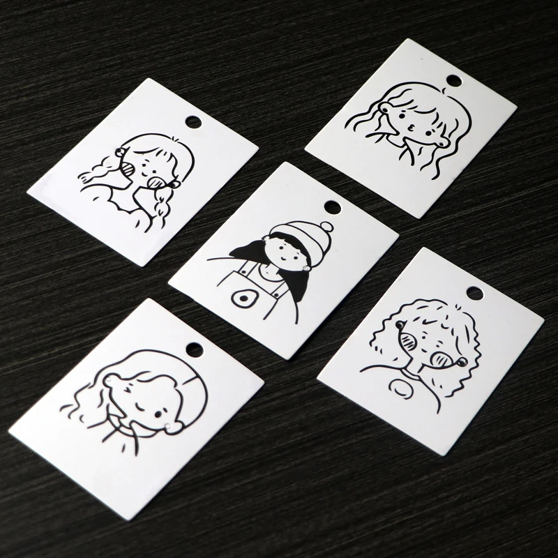 20pcs 5x7CM Girl Head Jewelry Package Card Paper Earring Display Tag Card Longer Earring Holder Card Jewelry Package