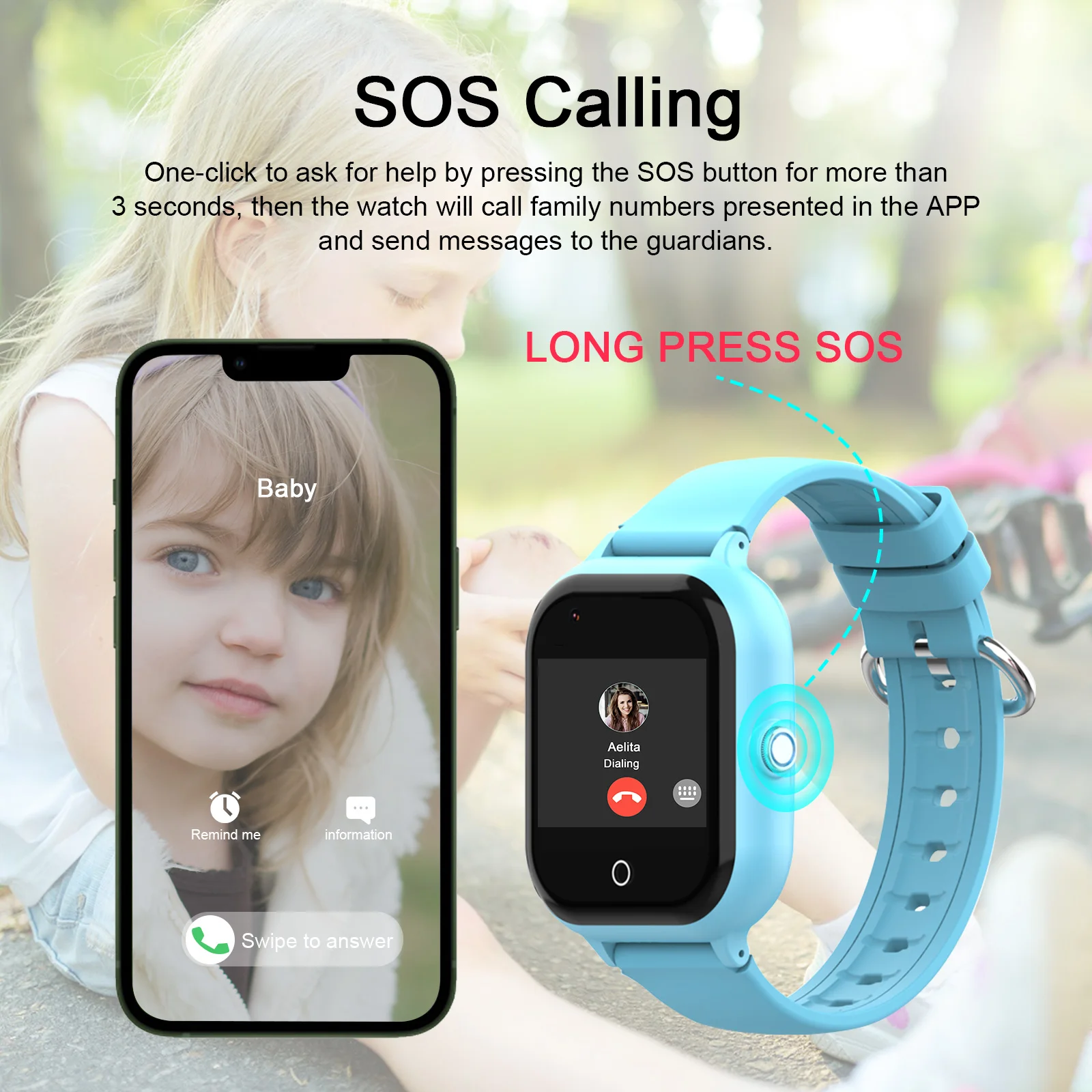 Wonlex 4G Smart Watch Kids GPS WiFi Location Camera Tracker Phone Call SOS Alert KT24 Waterproof WhatsApp Children Smart Watch - Image 4