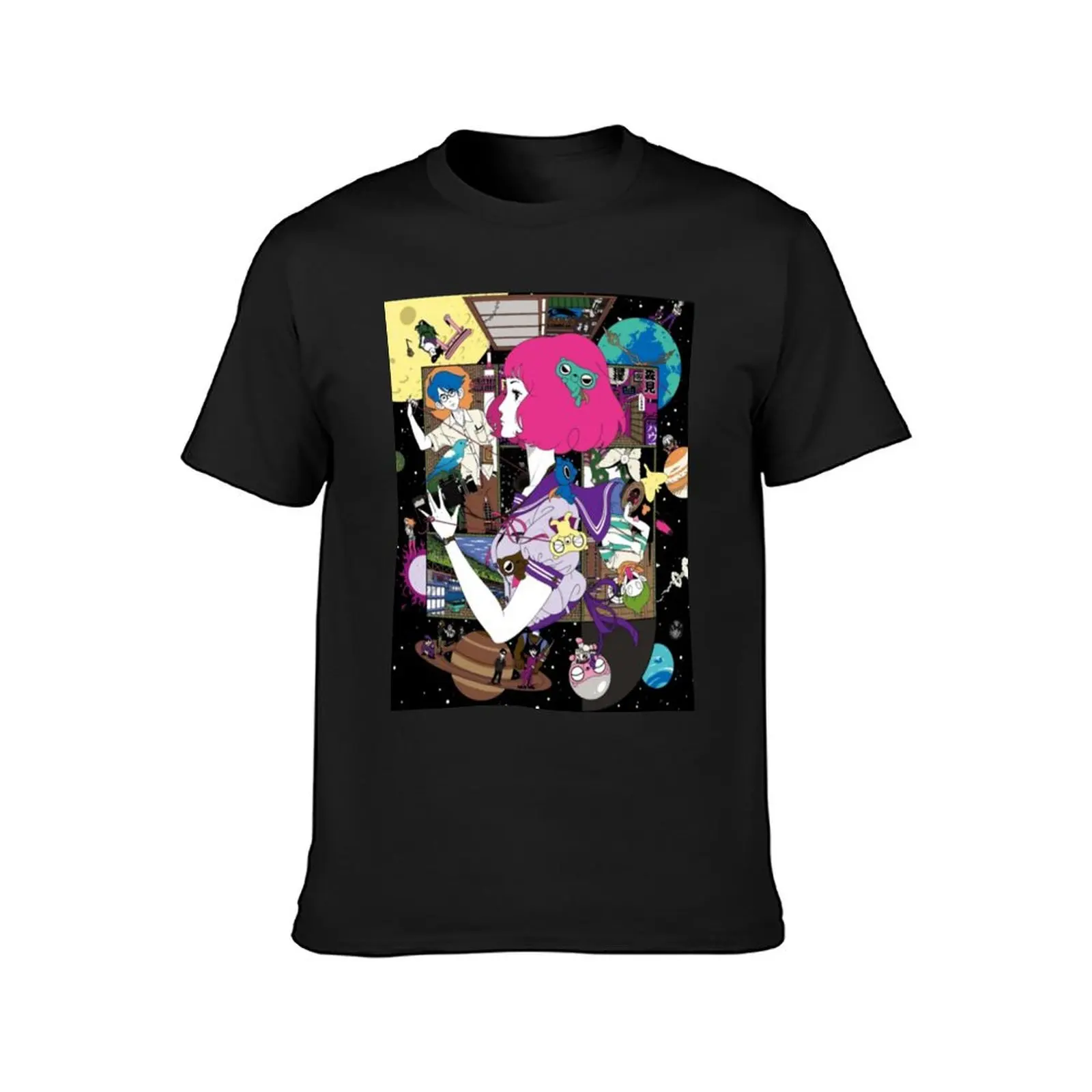 The Tatami Galaxy Anime T-Shirt Aesthetic clothing plus size tops customs black t-shirts for men