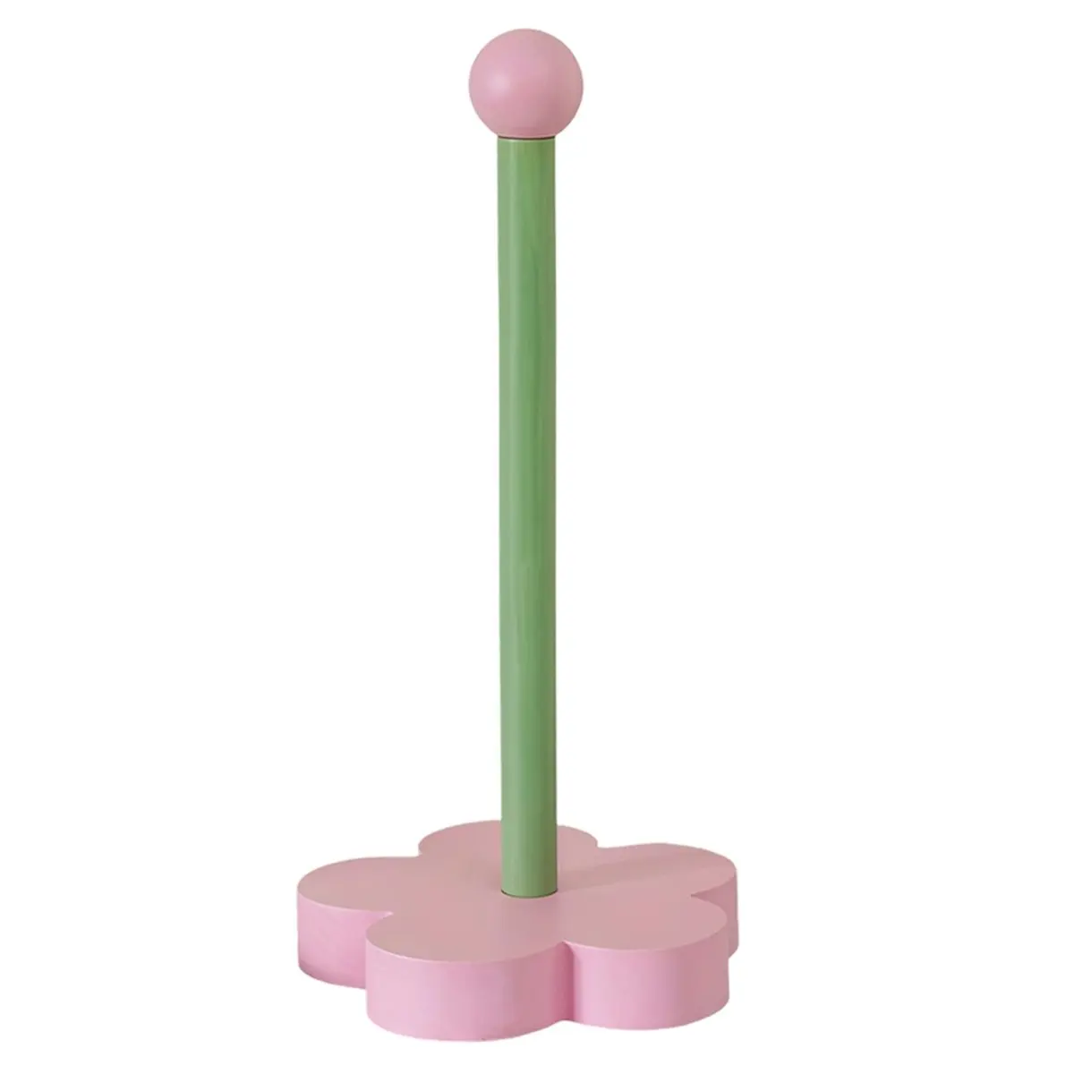 A013 Wood Paper Towel Holder Kitchen Roll Paper Towel Holder Bathroom Tissue Vertical Stand Paper Towel Storage Holder