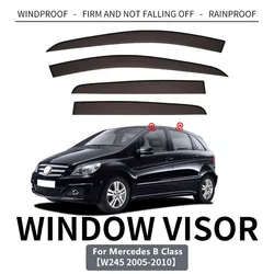 For Mercedes-Benz B Class W245 W246 W247 Window Visor Sun Awning Rain Shelter Deflector Guards Weather Shield Car Accessories