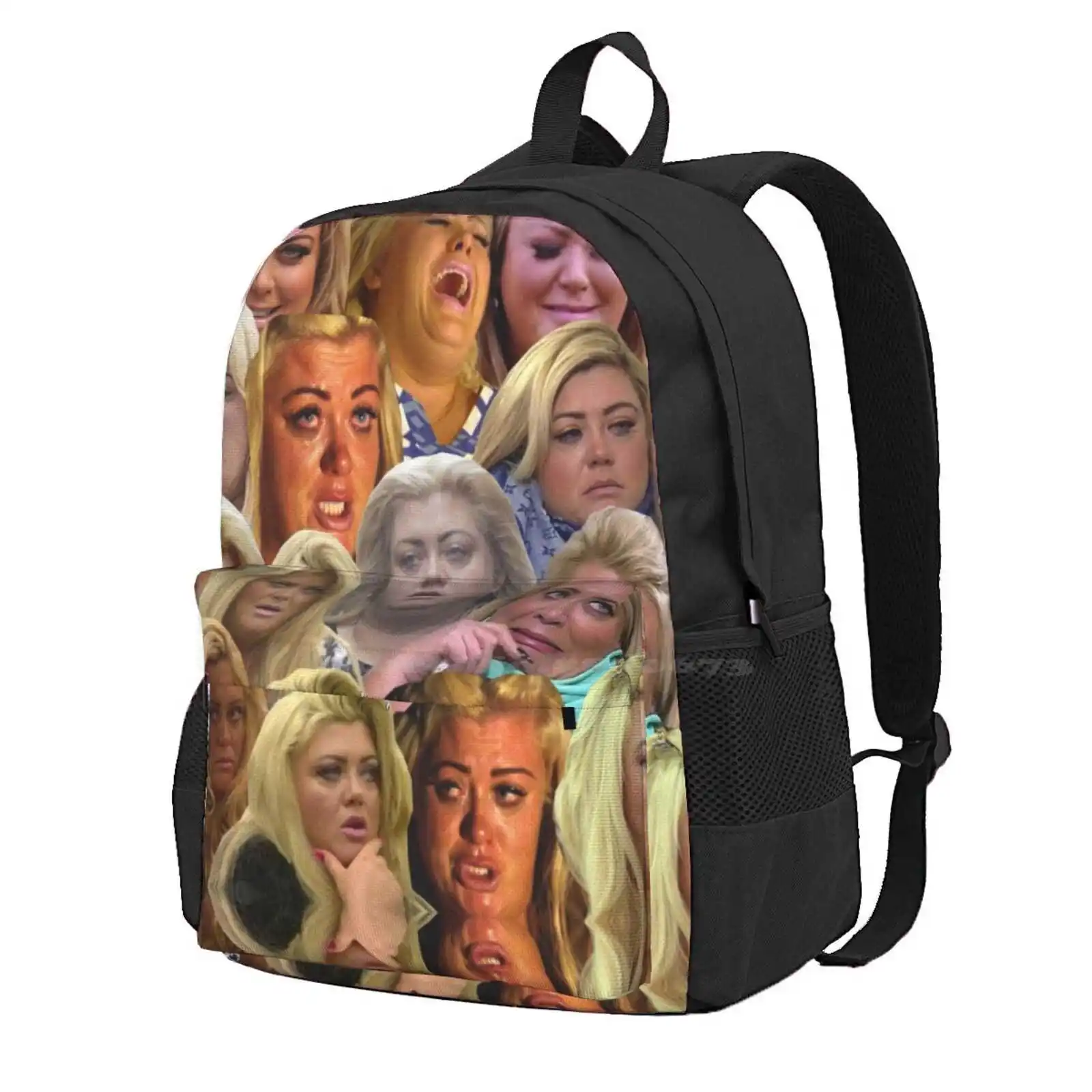 The Many Moods Of Gemma Collins Hot Sale Schoolbag Backpack Fashion Bags Gemma Collins Towie The Only Way Is Essex Reality Tv Z