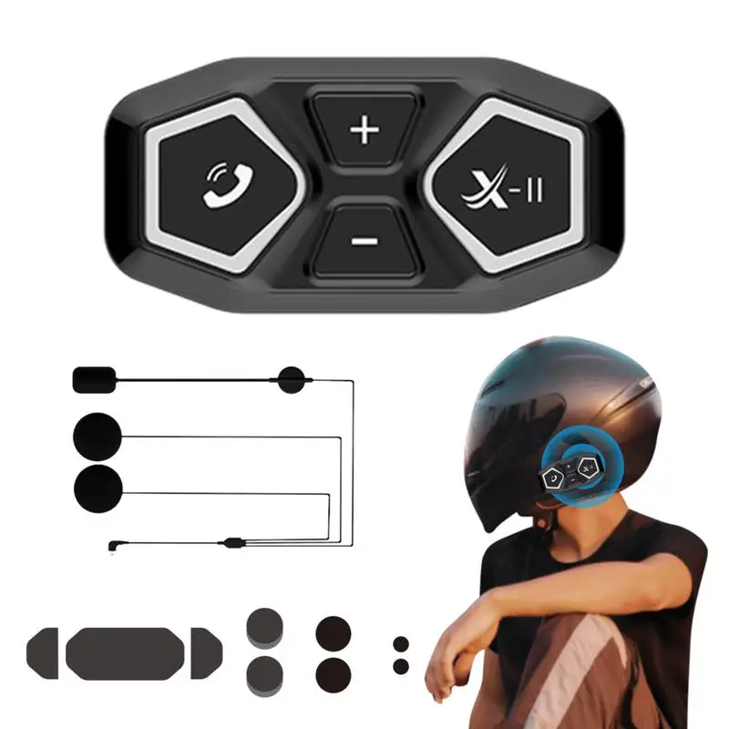 Motorbike Headphones Motorcycle Helmet Headset Blue tooth Handsfree Stereo Music Speaker Support Automatic Bike Accessories