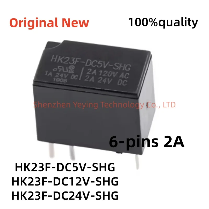 1Pcs/Lot 100% New Hk23F-Dc5V-Shg Hk23F-Dc12V-Shg Hk23F-Dc24V-Shg 6-Pin 2A