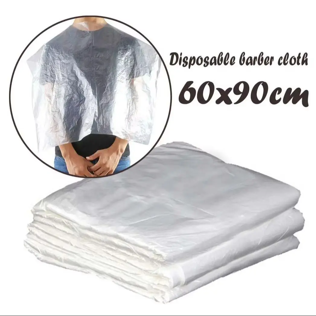 100Pcs 60*90cm Disposable Waterproof Barber Cape Hairdressing Shawl Barbershop Salon Apron Barber Supplies Professional view 4