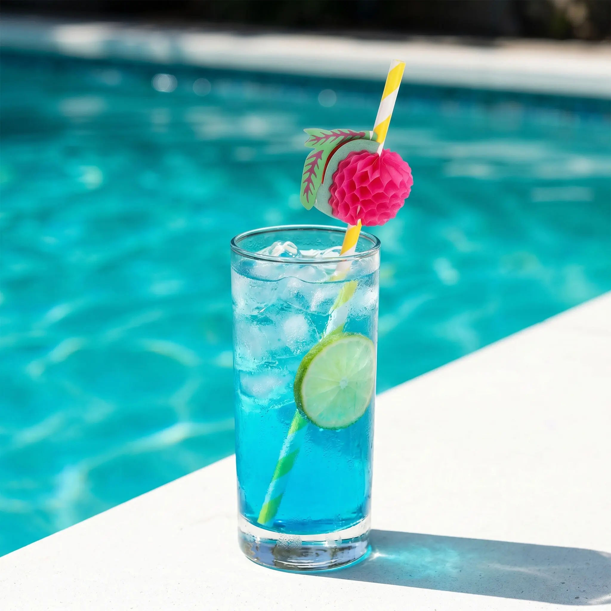 50Pcs Colorful Swirl Paper Straws Rainbow Striped for Summer Party Beach Pool Wedding Birthday Cocktail Drink Straws Festive