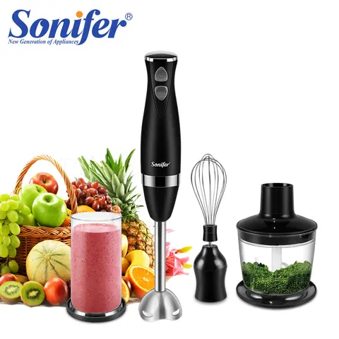 Sonifer 3-i-1 stavmixer 500 W med avtagbar bas och visp för juice, sylt, köttfärs 8 best sales stabmixer - №6