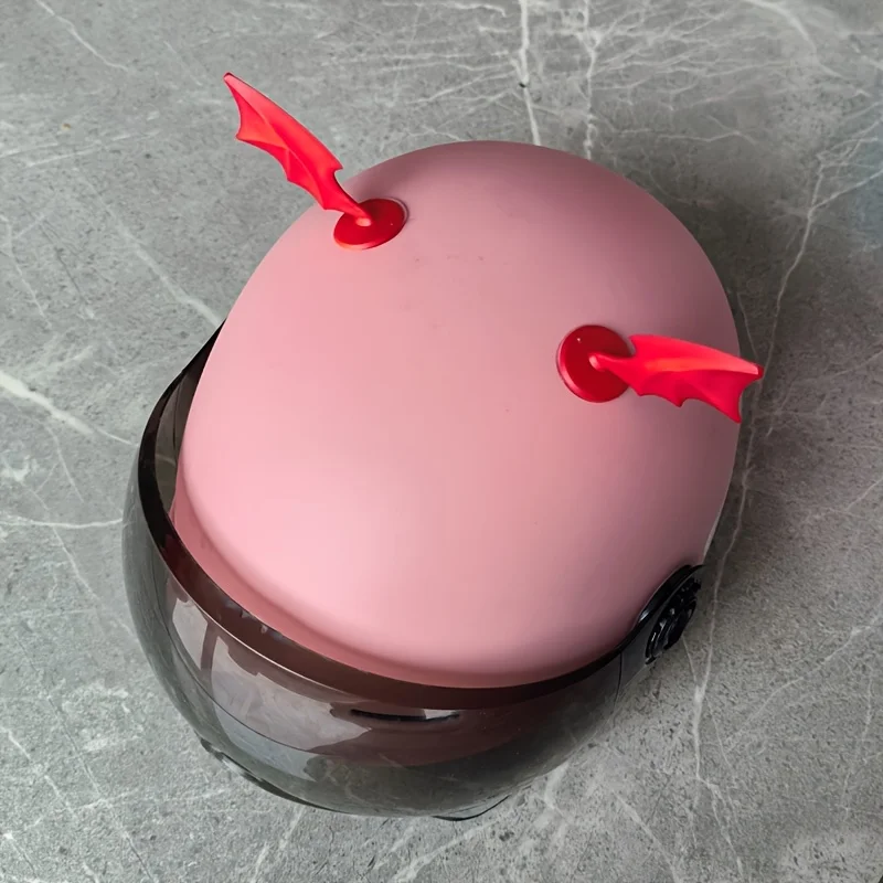 Cute Devil Horn Wings Helmet Accessories Red Black Decoration for Motorcycle Electric Bike Headset Luggage Box DIY Styling Props